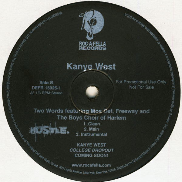 Kanye West : Through The Wire (12", Promo)