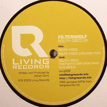 Filterwolf : South Disco (12", EP)