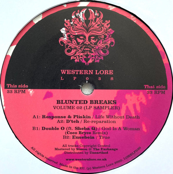 Various : Blunted Breaks Volume 02 (LP Sampler) (12", Ltd, Smplr)