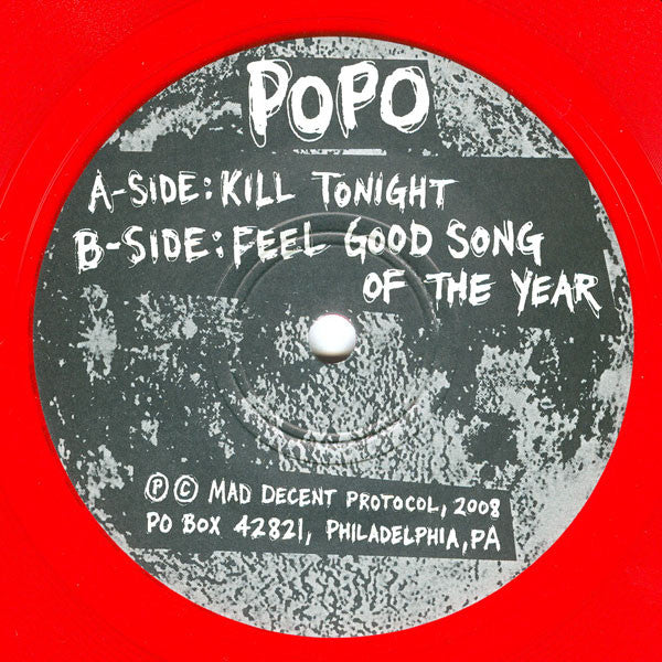 Po Po : Kill Tonight (7", Ltd, Red)