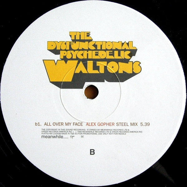 The Dysfunctional Psychedelic Waltons : All Over My Face (12", Promo)