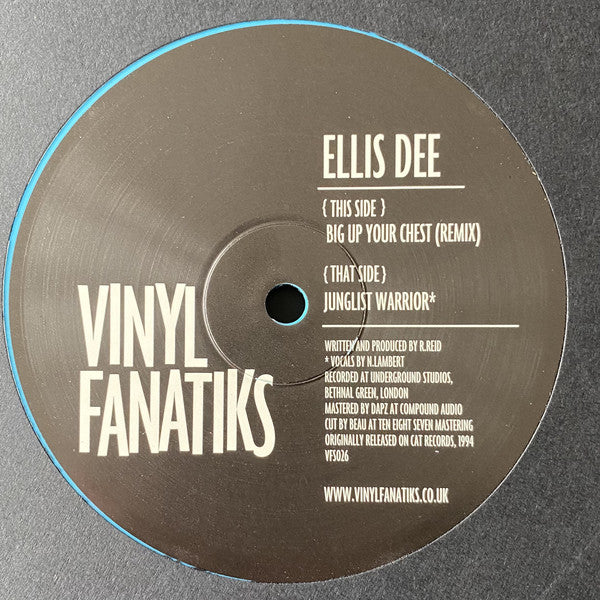 Ellis Dee : Big Up Your Chest (Remix) / Junglist Warrior (12", EP, RE, Tur)