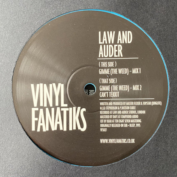 Law And Auder : Gimme (The Weed) (12", EP, RE, Tur)