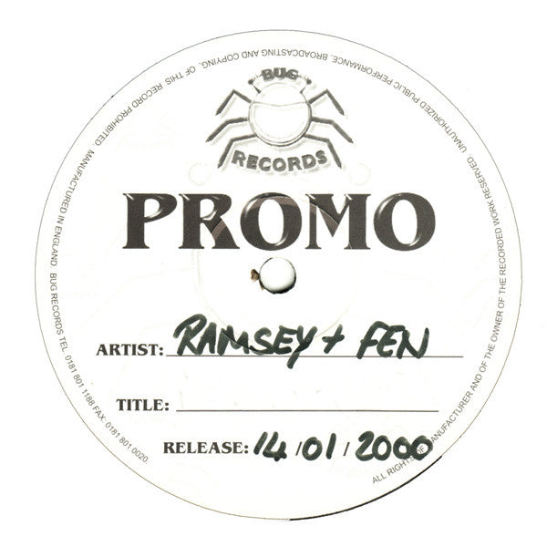Ramsey & Fen : Kiss Me (12", Promo)