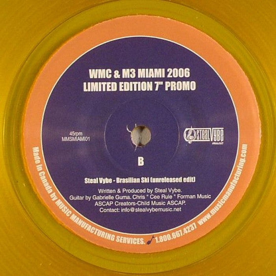 Various : WMC & M3 Miami 2006 (7", Ltd, Promo, Yel)