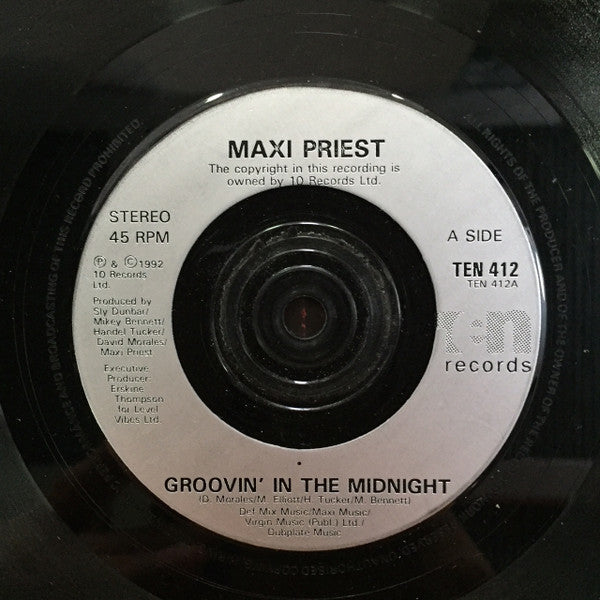 Maxi Priest : Groovin' In The Midnight (7")