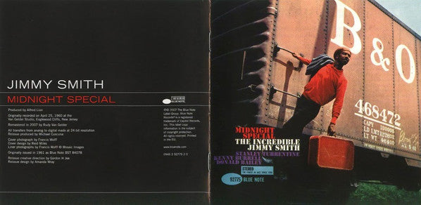 The Incredible Jimmy Smith*, Stanley Turrentine, Kenny Burrell, Donald Bailey : Midnight Special (CD, Album, RE, RM)