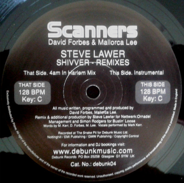 Scanners : Shivver (Steve Lawler Remixes) (12")