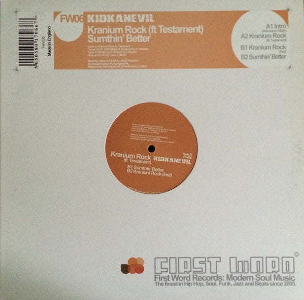 Kidkanevil : Kranium Rock  (12")