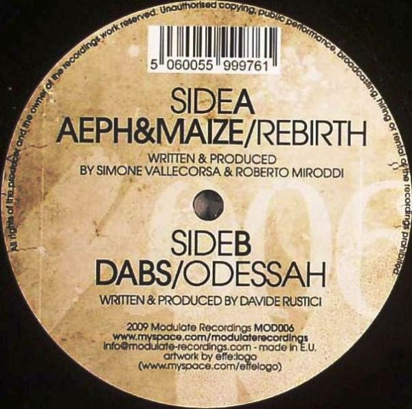 Aeph & Maize / Dabs : Rebirth / Odessah (12")