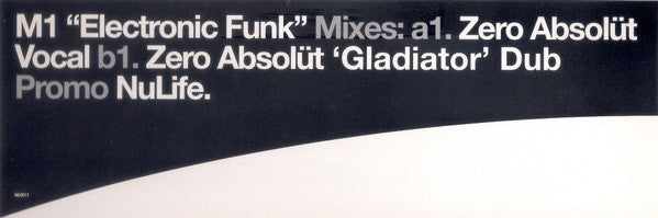 M1 : Electronic Funk (12", Promo)