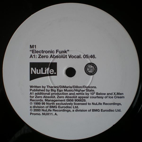 M1 : Electronic Funk (12", Promo)