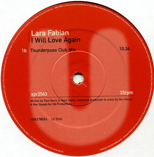 Lara Fabian : I Will Love Again (2x12", Ltd, Promo)