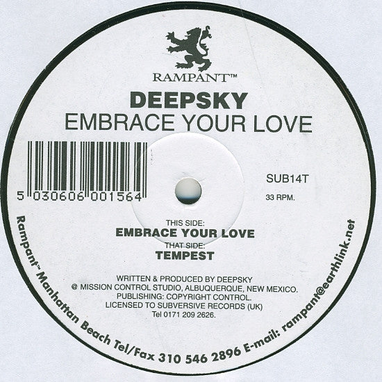 Deepsky : Embrace Your Love (12")