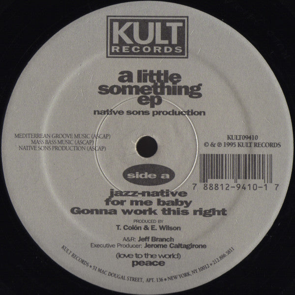 Native Sons Productions : A Little Something EP (12", EP)