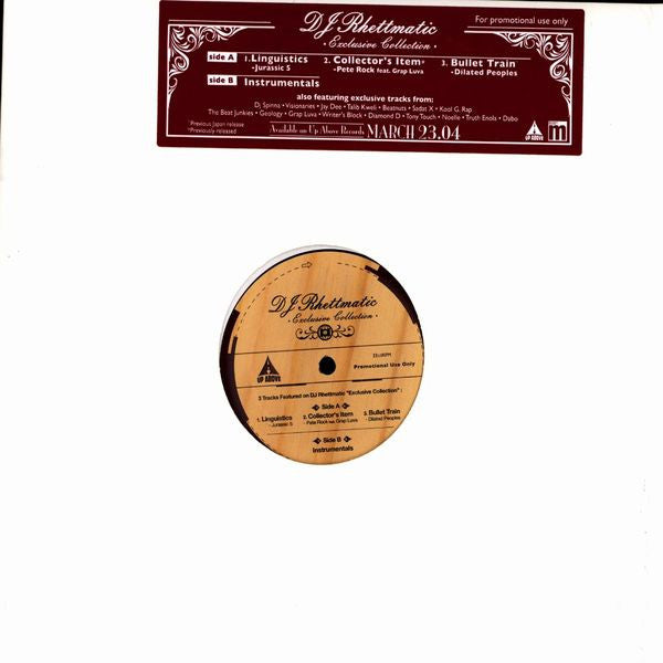 Rhettmatic : Exclusive Collection (Sampler) (12", Promo, Smplr)