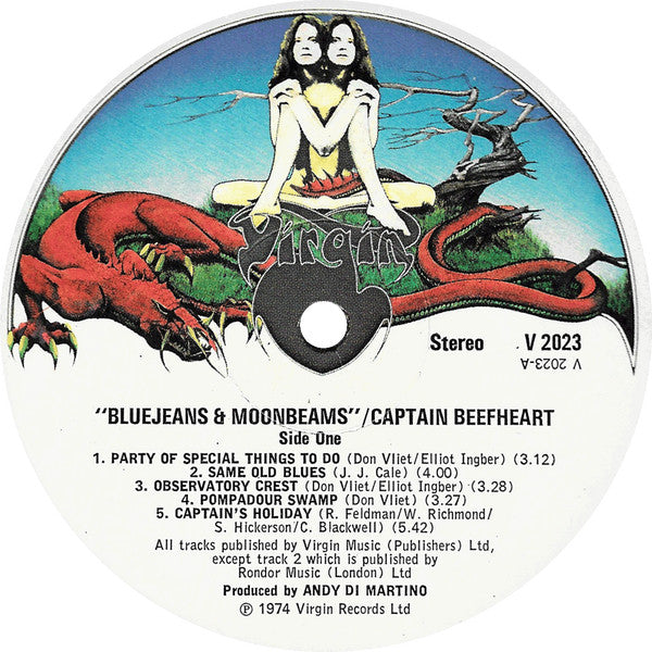 Captain Beefheart And The Magic Band : Bluejeans & Moonbeams (LP, Album, Dra)