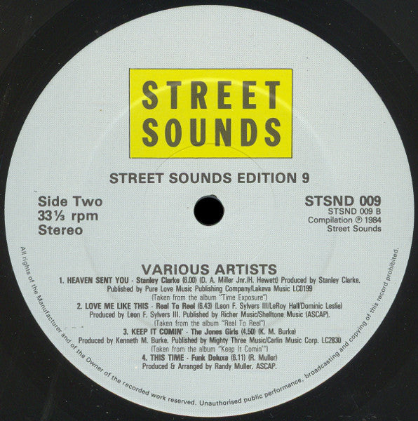 Various : Street Sounds Edition 9 (LP, Comp)