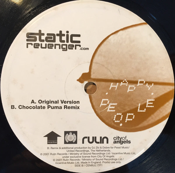 Static Revenger : Happy People (12", Promo)