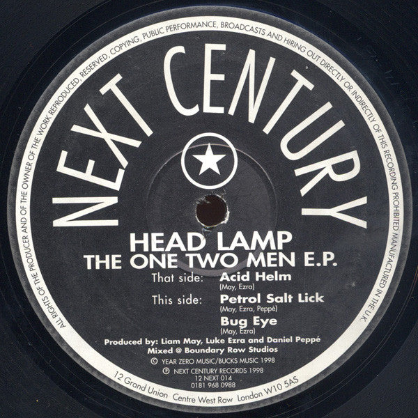 Headlamp : The One Two Men E.P. (12", EP)