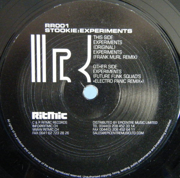 Stookie : Experiments (12")