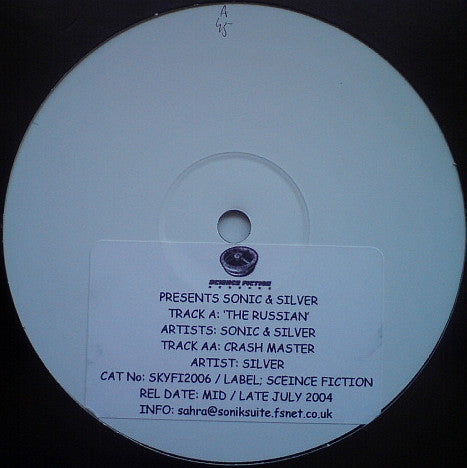 Sonic & Silver / Silver (2) : The Russian / Crash Master (12", Promo, W/Lbl)