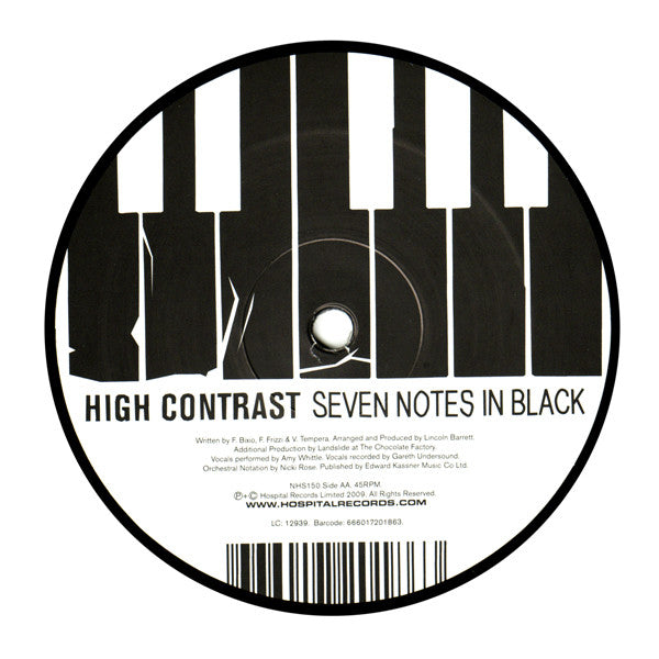 High Contrast : Basement Track (Upstairs Downstairs Remix) / Seven Notes In Black (12")