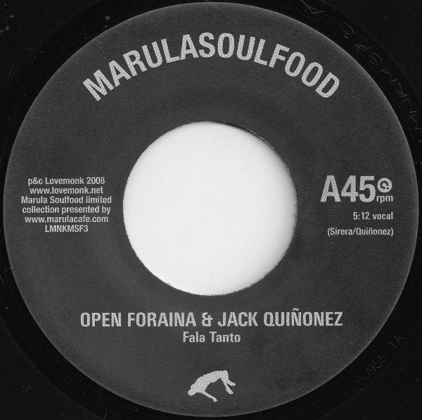Open Foraina & Jack Quinonez : Fala Tanto (7")