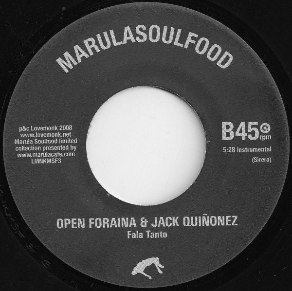 Open Foraina & Jack Quinonez : Fala Tanto (7")