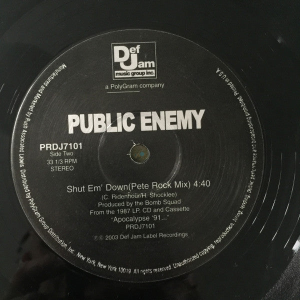 Public Enemy : Welcome To The Terrordome (12")