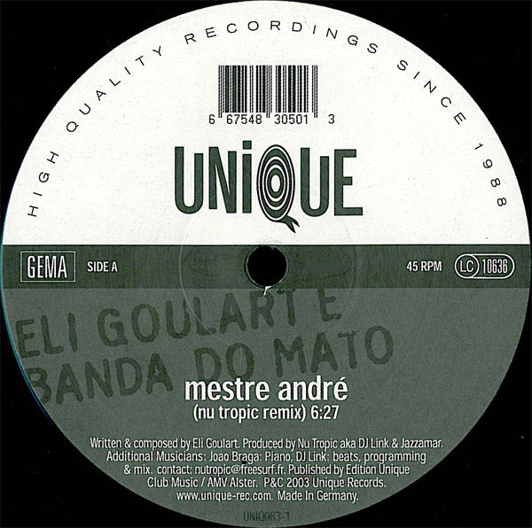 Eli Goulart E Banda Do Mato : Mestre André (12")