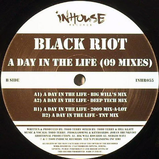 Black Riot : A Day In The Life (09 Mixes) (12")