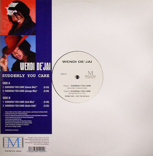 Wendi De'Jai : Suddenly You Care (12", Promo)