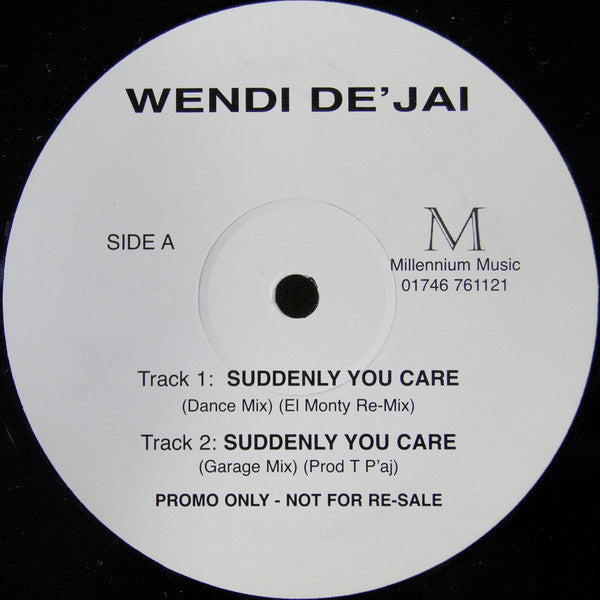 Wendi De'Jai : Suddenly You Care (12", Promo)