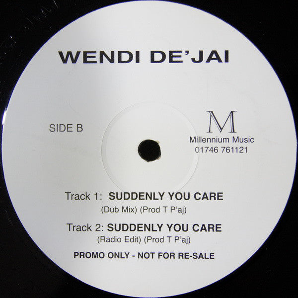 Wendi De'Jai : Suddenly You Care (12", Promo)