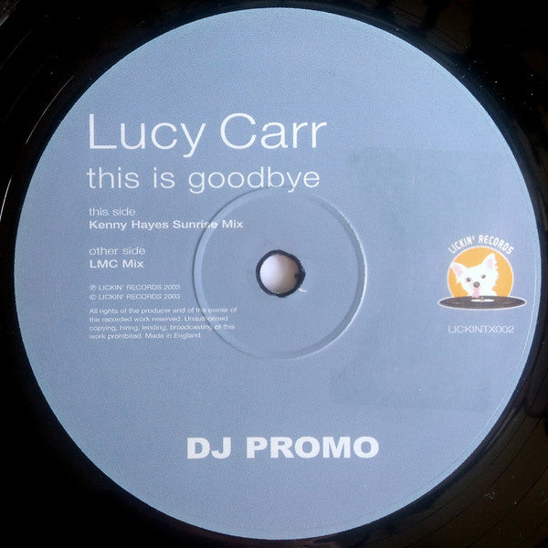 Lucy Carr : This Is Goodbye (12", Promo)