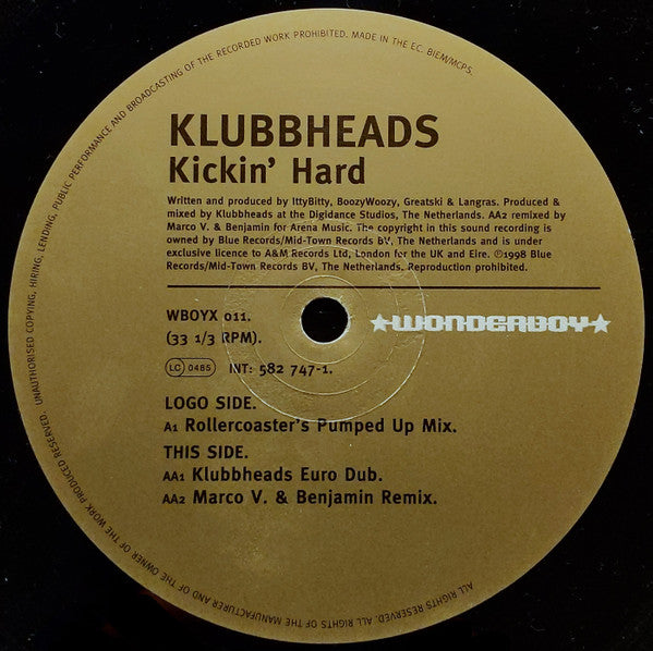 Klubbheads : Kickin' Hard (12", Single, 2/2)