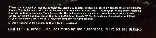 Klubbheads : Kickin' Hard (12", Single, 2/2)
