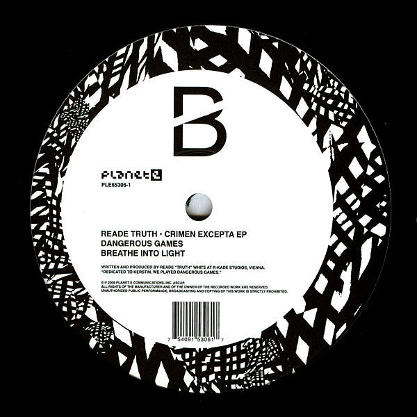 Reade Truth : Crimen Excepta EP (12", EP)
