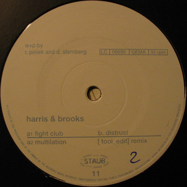 Harris and Brooks : Fight Club (12")