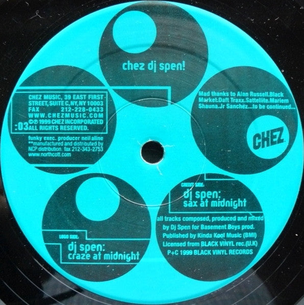 DJ Spen : Midnight E.P (12", EP)