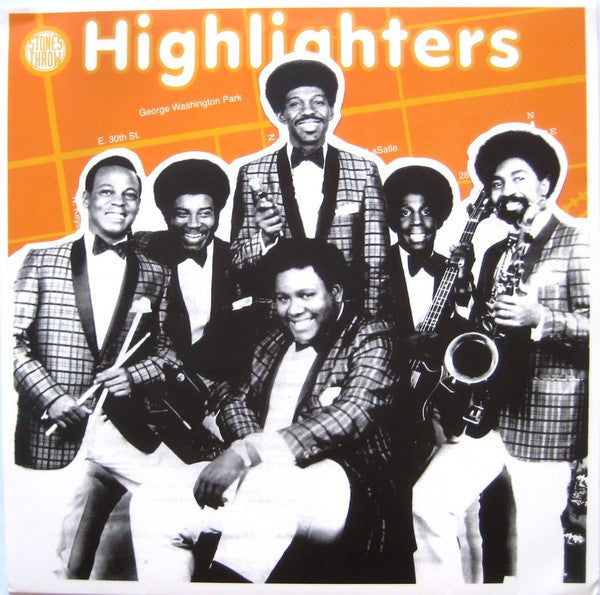 The Highlighters Band : Poppin' Pop Corn b/w The Funky Sixteen Corners (7", Single, RE)