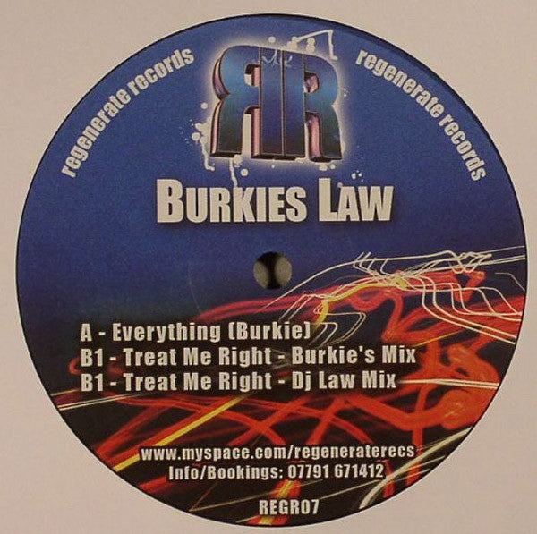 Dee Jay Burkie : Burkies Law (12")