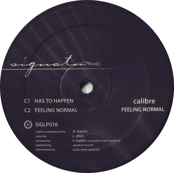 Calibre : Feeling Normal (4x12", Album)