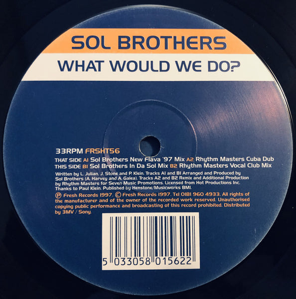 Sol Brothers : What Would We Do? (12")