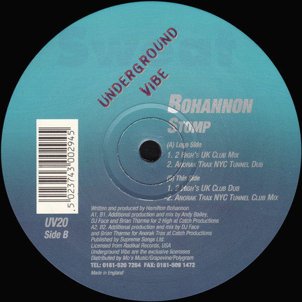 Bohannon* : Stomp (12")