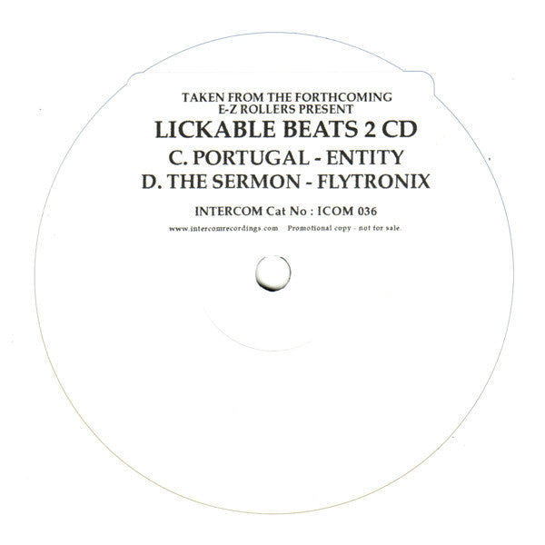 Various : E-Z Rollers Present Lickable Beats 2 (2x12", Promo, W/Lbl, Sti)