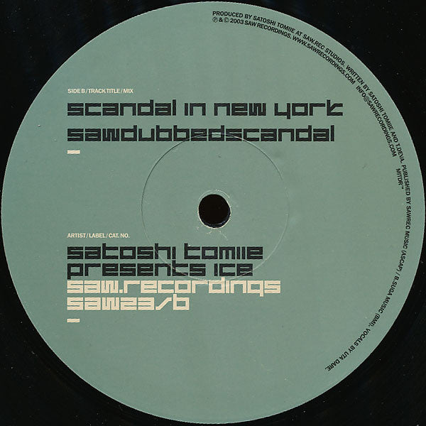 Satoshi Tomiie Presents Ice (7) : Scandal In New York (12")