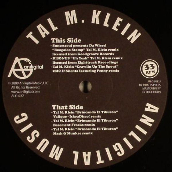 Tal M Klein : Rubs + Remixes V.2 (12", EP)