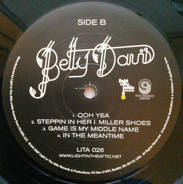 Betty Davis : Betty Davis (LP, Album, RE, RM, 180)